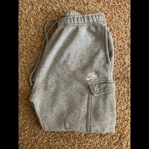 Nike Light grey Cargo Fleece joggers